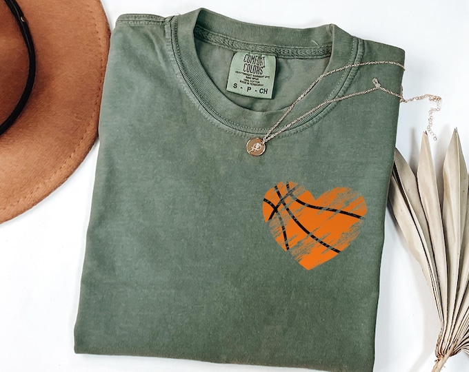 Retro Heart Basketball Mama Shirt, Basketball Season Mom Shirt, Basketball Lover Shirt, Game Day Basketball Lover Shirt, Jersey Number