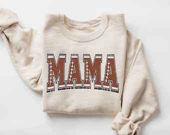 Retro Football Mama Sweatshirt, Mothers Day Gift For Football Mom, Football Season Shirt for Mom, Football Lover Mama Shirt, Cheer Mom Shirt