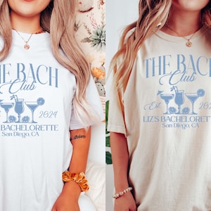 The Bach Club Bachelorette Shirts, Custom Bachelorette Party Shirts, Social Club Bachelorette Party Shirts, Luxury Bachelorette Gift