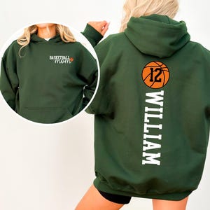 Cute Basketball Mama Sweatshirt, Basketball Season Mom Shirt, Basketball Lover Mama Sweatshirt, Gameday Basketball Mama Shirt, Jersey Number image 2
