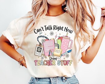 Cute Teacher Stuff Shirt, Teacher Life Shirt, School Supplies Shirt, Back To School, Team Teacher Shirt, First Day Of School Teacher Outfit