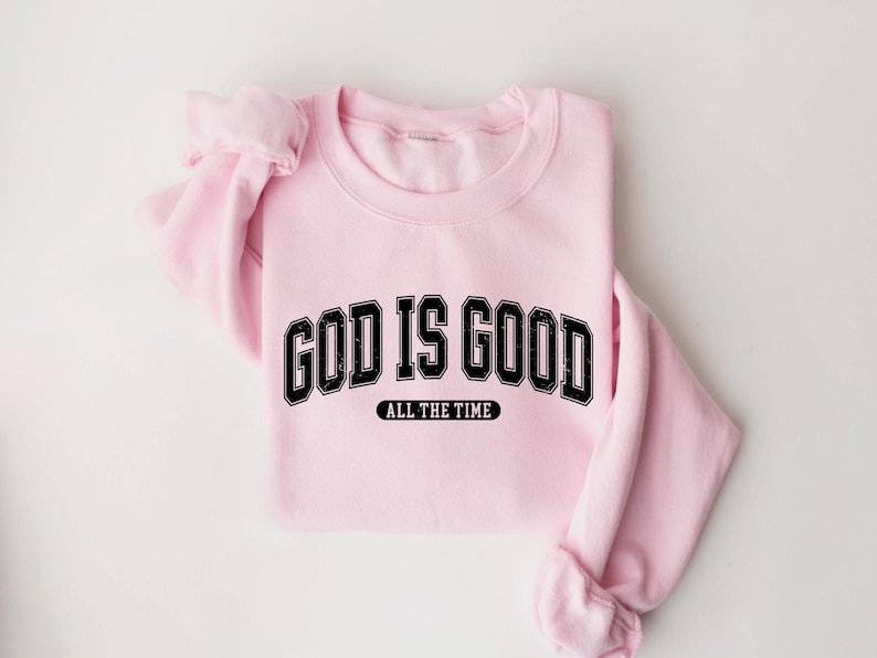 Retro Christian Sweatshirt, God Is Good All The Time, Christian Christmas Shirt, Faith Sweatshirt, Womens Christian Gift, Nativity Scene image 6