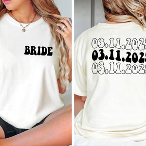 Custom Mrs Shirt, Personalize Last Name Shirt, Engagement Gift For Bride, Honeymoon Shirt, Wife Shirt, Future Mrs Gift, Bride Shirt