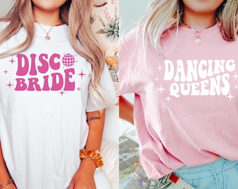 Disco Bachelorette Party Shirt, Disco Bride Dancing Queens, Bridesmaid Shirt, One Last Disco, Country Bachelorette Shirt, Bridal Party Shirt