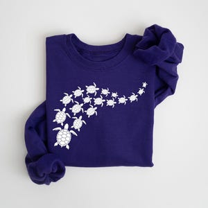 Ocean Turtle Sun Sweatshirt, Sea Turtles Shirt, Womens Summer Shirt, Beach Shirt, Save The Turtles Shirt, Mom Gift Shirt, Summer Vibes Shirt image 5