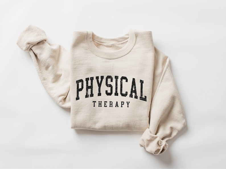 Retro Physical Therapy Sweatshirt, Physical Therapist, Cute Pt Gift, Pt Shirt, Gift For Physical Therapist, Pediatric Physical Therapy image 3