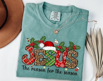 Christian Christmas Shirt, The Season For The Season, Religious Christmas T-Shirt, Cute Jesus Lover Gift