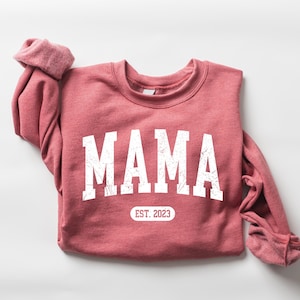 Personalize Mom Gift For Mothers Sweatshirt, Mother's Day Gift, Mama Sweatshirt, Mom Shirt, Mom Life Shirt, Mom Hoodie,  New Mom Shirt