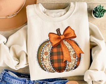 Pumpkin Season Sweatshirt: Womens Fall Outfit, Thanksgiving Gift
