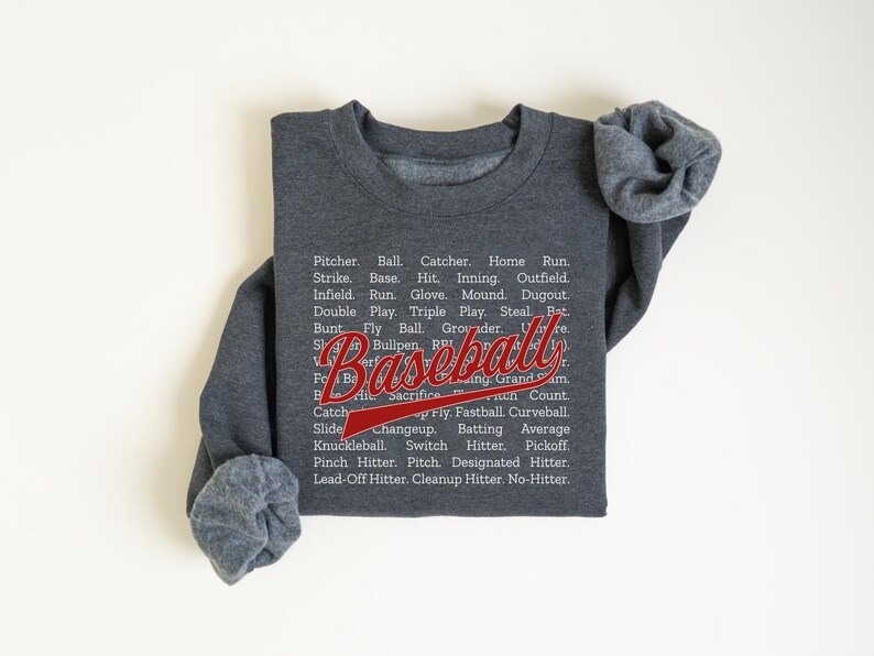 Cute Baseball Sweatshirt, Baseball Lover Gift, Baseball Game Day Sweatshirt, Baseball Mama Shirt, Baseball Season Shirt, Mothers Day Gift afbeelding 6