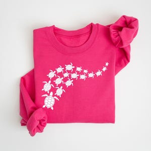 Ocean Turtle Sun Sweatshirt, Sea Turtles Shirt, Womens Summer Shirt, Beach Shirt, Save The Turtles Shirt, Mom Gift Shirt, Summer Vibes Shirt image 6