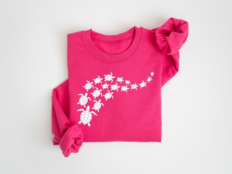 Ocean Turtle Sun Sweatshirt, Sea Turtles Shirt, Womens Summer Shirt, Beach Shirt, Save The Turtles Shirt, Mom Gift Shirt, Summer Vibes Shirt image 6