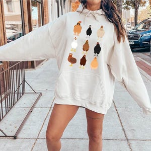 Womens Chicken Sweatshirt, Farm Sweatshirt, Chicken Sweatshirt, Chicken Lover Sweatshirt, Mom Life Sweatshirt, Animal Sweatshirt