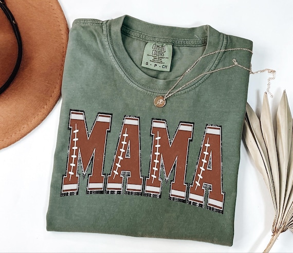 Retro Football Mama Shirt, Mothers Day Gift For Football Mom, Cute Football Season Shirt for Mom, Football Lover Mama Shirt, Cheer Mom Shirt