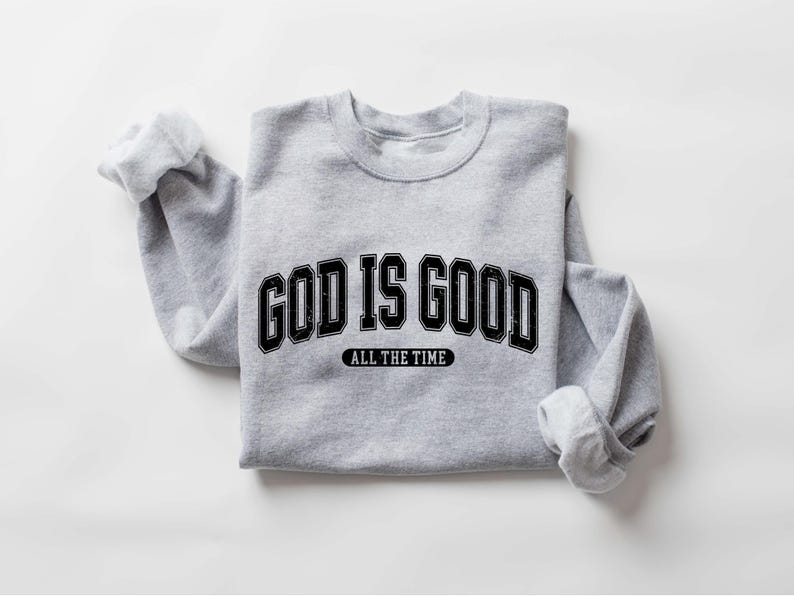 Retro Christian Sweatshirt, God Is Good All The Time, Christian Christmas Shirt, Faith Sweatshirt, Womens Christian Gift, Nativity Scene image 8