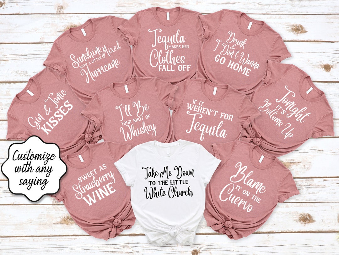 Country Music Themed Bridal Party Shirt Lyrics Nashville Etsy