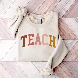 Sudadera para enseñar, sudadera para maestro, camiseta para maestro, camiseta linda para maestros, regalos para maestros, camiseta para maestro de escuela primaria, camiseta para maestro de grupo