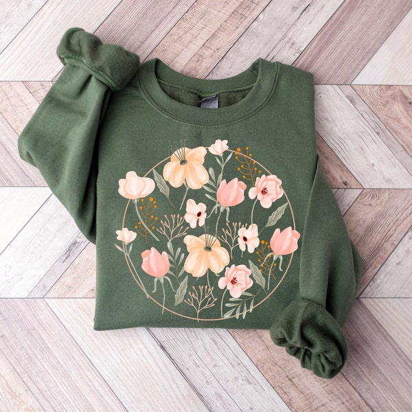 Wildflowers Sweatshirt, Wildflower Tshirt, Mothers Day Gift, Flower Shirt, Gift for Women, Ladies Shirts, Flowers Lover Shirt, Floral Tshirt