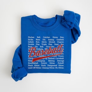 Cute Baseball Sweatshirt, Baseball Lover Gift, Baseball Game Day Sweatshirt, Baseball Mama Shirt, Baseball Season Shirt, Mothers Day Gift afbeelding 3
