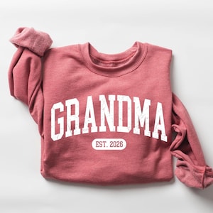 Personalize Mom Gift For Grandma Sweatshirt, Mothers Day Gift, Nana Sweater, Gigi Mimi Tia Mommy Outfit