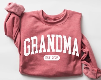 Personalize Mom Gift For Grandma Sweatshirt, Mothers Day Gift, Nana Sweater, Gigi Mimi Tia Mommy Outfit