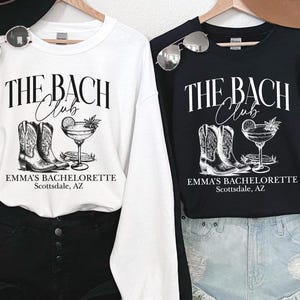 Bachelorette Party Sweatshirt, Custom Location Bachelorette Shirt, Bachelorette Favors, The Social Club Shirt, Nashville Girls Trip
