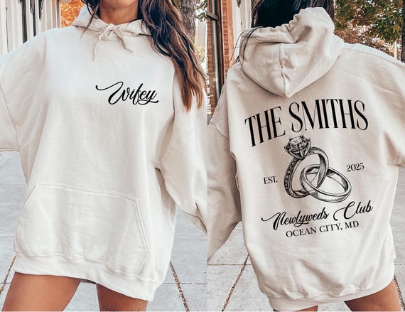 The Bach Club Engagement Sweatshirt, Custom Last Name Sweatshirt, Mrs Sweatshirt, Personalize Mrs Shirt, Wifey Sweatshirt, Bride Sweatshirt