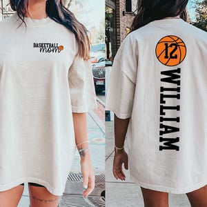 Personalize Basketball Mom Shirt, Basketball Mama Shirt, Basketball Mom Tee, Game Day Shirt,  Sport Mom Tee, Customized Jersey Number