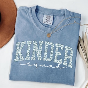 Kindergarten Teacher Shirt, Cute Back To School Shirt, Team Kindergarten, Kinder Crew Shirt, Kindergarten Squad Shirt, First Day Of School