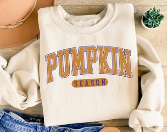 Pumpkin Season Sweatshirt, Retro Fall Pumpkin Shirt, Pumpkin Shirt, Womens Fall Outfit, Pumpkin Spice Latte, Pumpkin Patch Shirt, Fall Gift