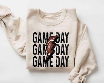 Football Game Day Sweatshirt, Football Game Season Sweatshirt, Gameday Sports Mama Shirt, Fall Football Season Shirt, Football Lover Gift