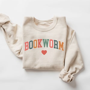 Bookworm Sweatshirt, Cute Teacher Books Lover Sweatshirt, ESL Teacher Sweatshirt, Teacher Reading Sweatshirt, Group Teacher Shirt