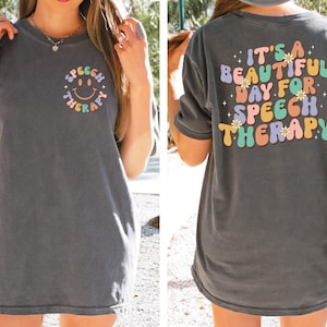 Retro Speech Therapy Shirt, Cute Speech Therapist Shirt, Special Education Shirt, Funny Therapist Shirt, Aesthetic Therapy Shirt