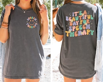 Retro Speech Therapy Shirt, Cute Speech Therapist Shirt, Special Education Shirt, Funny Therapist Shirt, Aesthetic Therapy Shirt