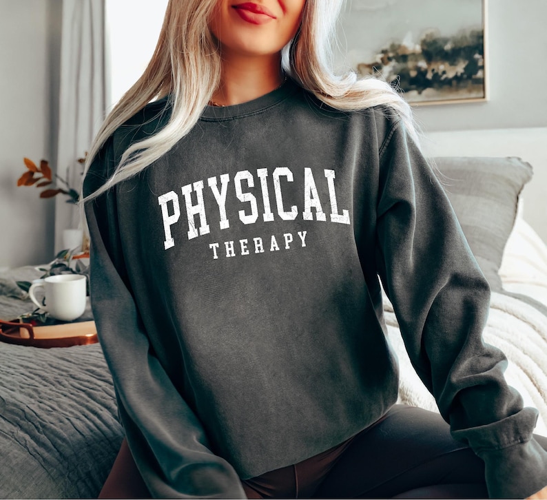 Retro Physical Therapy Sweatshirt, Physical Therapist, Cute Pt Gift, Pt Shirt, Gift For Physical Therapist, Pediatric Physical Therapy image 4