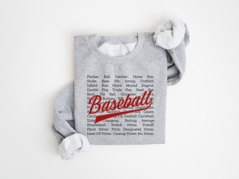 Cute Baseball Sweatshirt, Baseball Lover Gift, Baseball Game Day Sweatshirt, Baseball Mama Shirt, Baseball Season Shirt, Mothers Day Gift afbeelding 4