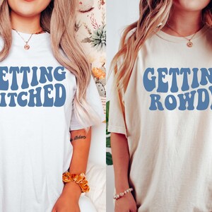 Western Bachelorette Party Shirt, Getting Hitched Rowdy, Country Bachelorette Shirt, Bridal Party Gift, Bridesmaid Favor, Rodeo Bachelorette