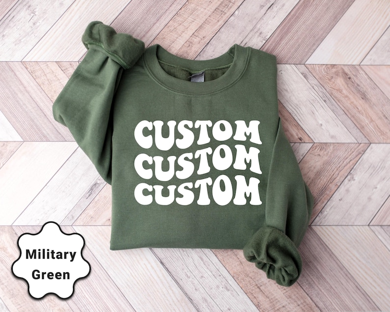 Sweatshirt personnalisé, Sweatshirt personnalisé, Sweat à capuche personnalisé, T-shirt personnalisé, Chemise de soirée personnalisée, Chemise familiale assortie image 1