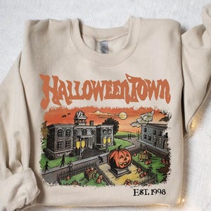 Halloweentown Est 1998 Sweatshirt, Halloweentown University, Retro Halloweentown Sweatshirt, Fall Sweatshirt, Halloween Sweatshirt