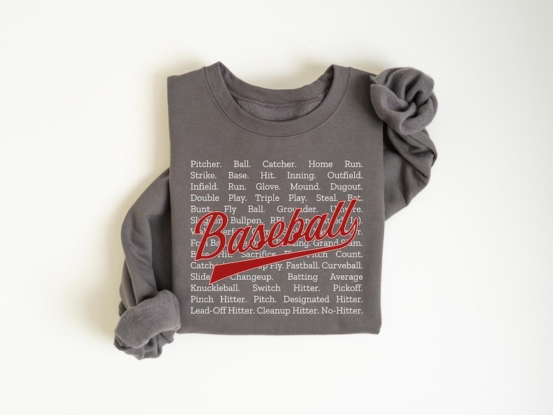 Cute Baseball Sweatshirt, Baseball Lover Gift, Baseball Game Day Sweatshirt, Baseball Mama Shirt, Baseball Season Shirt, Mothers Day Gift afbeelding 8