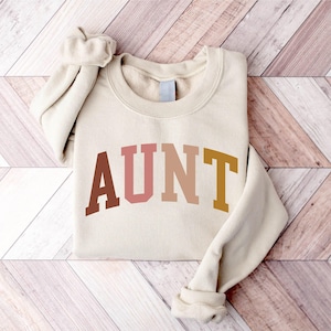 Aunt Sweatshirt, Auntie Sweatshirt, Cool Aunt Hoodie, New Auntie Sweatshirt, Birthday Gift Aunt, Sister Shirts, Grandma Shirt, Mama Shirt