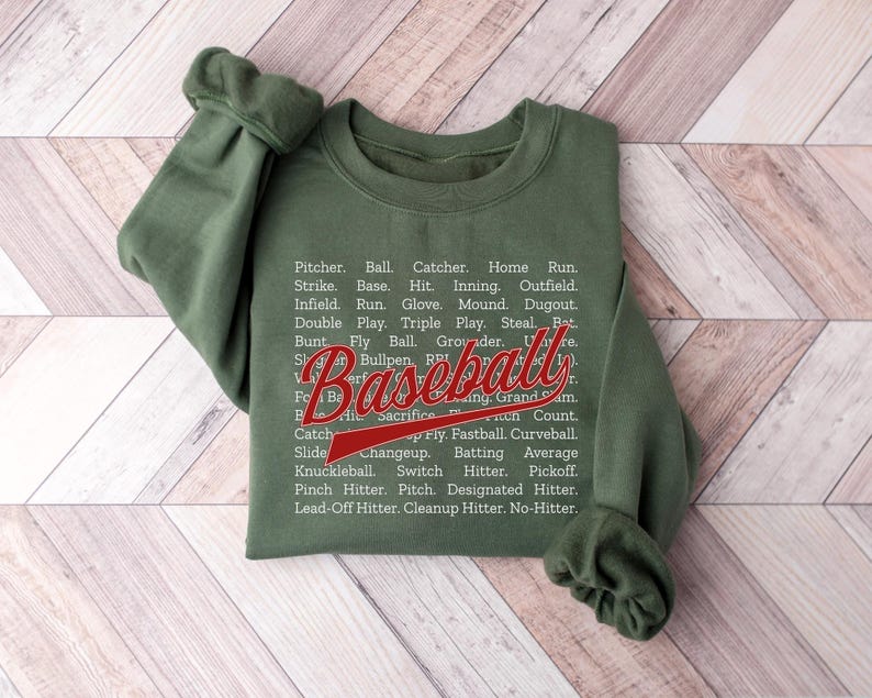 Cute Baseball Sweatshirt, Baseball Lover Gift, Baseball Game Day Sweatshirt, Baseball Mama Shirt, Baseball Season Shirt, Mothers Day Gift afbeelding 2