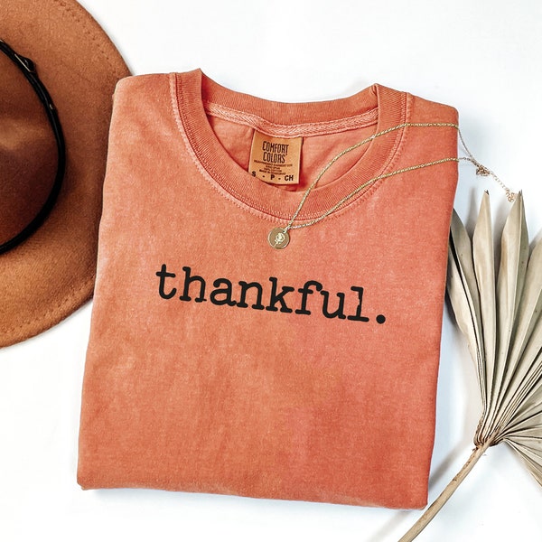 Thankful Shirt, Thanksgiving Shirt, Pumpkin Shirt, Womens Thanksgiving Shirt, Thanksgiving Family Shirt, Thankful Grateful Shirt, Fall Shirt