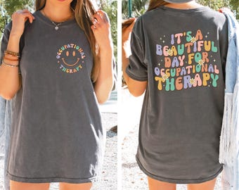 Retro Occupational Therapy Shirt, Cute OT Shirt, Special Education Shirt, Funny Therapist Shirt, Aesthetic Therapy Shirt, Womens Trendy Tee