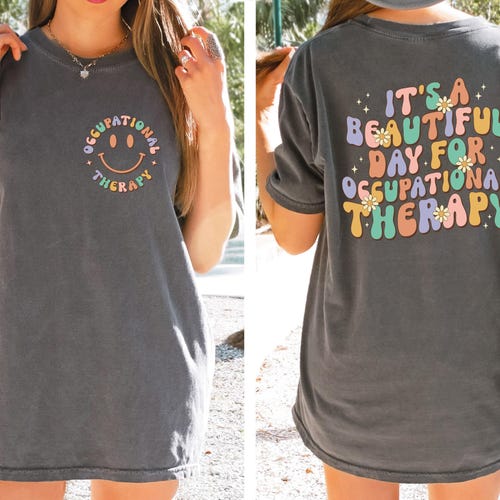 Retro Occupational Therapy Shirt, Cute OT Shirt, Special Education Shirt, Funny Therapist Shirt, Aesthetic Therapy Shirt, Womens Trendy Tee
