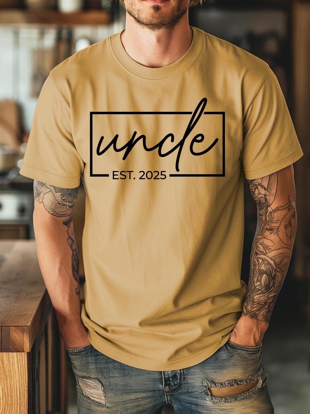 Personalize Uncle Est Shirt, Fathers Day Gift Uncle, Best Uncle Shirt ...