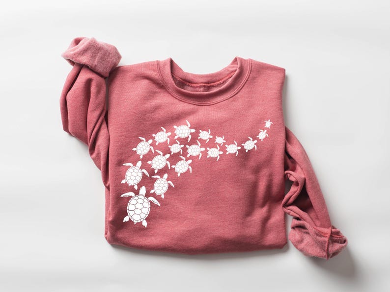 Ocean Turtle Sun Sweatshirt, Sea Turtles Shirt, Womens Summer Shirt, Beach Shirt, Save The Turtles Shirt, Mom Gift Shirt, Summer Vibes Shirt image 8