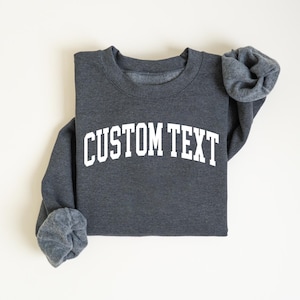 Custom Text Sweatshirt, Custom Logo Shirt, Personalized Text Shirt, Your Photo Shirt, Custom Matching Shirt, Small Business Logo Shirt immagine 8