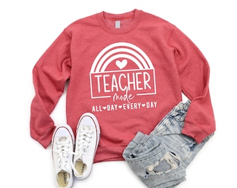 Teacher Mode Sweatshirt, Teacher Life Shirt, Funny Teacher Shirt, Teacher Gifts, Elementary School Teacher Shirt, School Shirts
