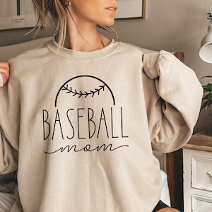 Baseball Mom Sweatshirt, Baseball Mama Sweatshirt, Baseball Shirt For Women, Sports Mom Sweatshirt, Mothers Day Gift, Cool Mom Sweatshirt